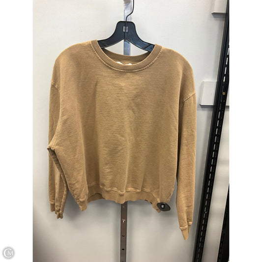 Top Long Sleeve By Topshop In Brown, Size: M