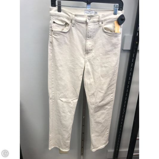 Jeans Straight By Clothes Mentor In Cream, Size: 6