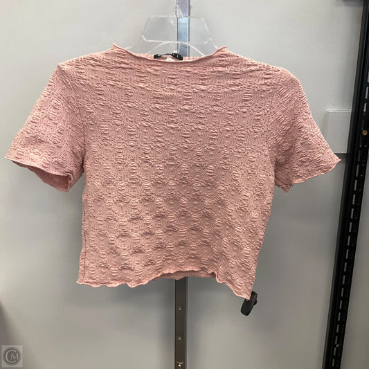 Top Short Sleeve By Clothes Mentor In Pink, Size: L