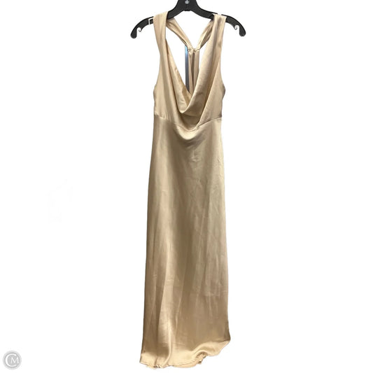 Dress Party Long By Fashion Nova In Cream, Size: M