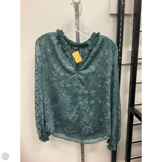 Top Long Sleeve By Current Air In Teal, Size: S