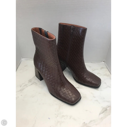 Boots Ankle Heels By Oasis Society In Brown, Size: 8