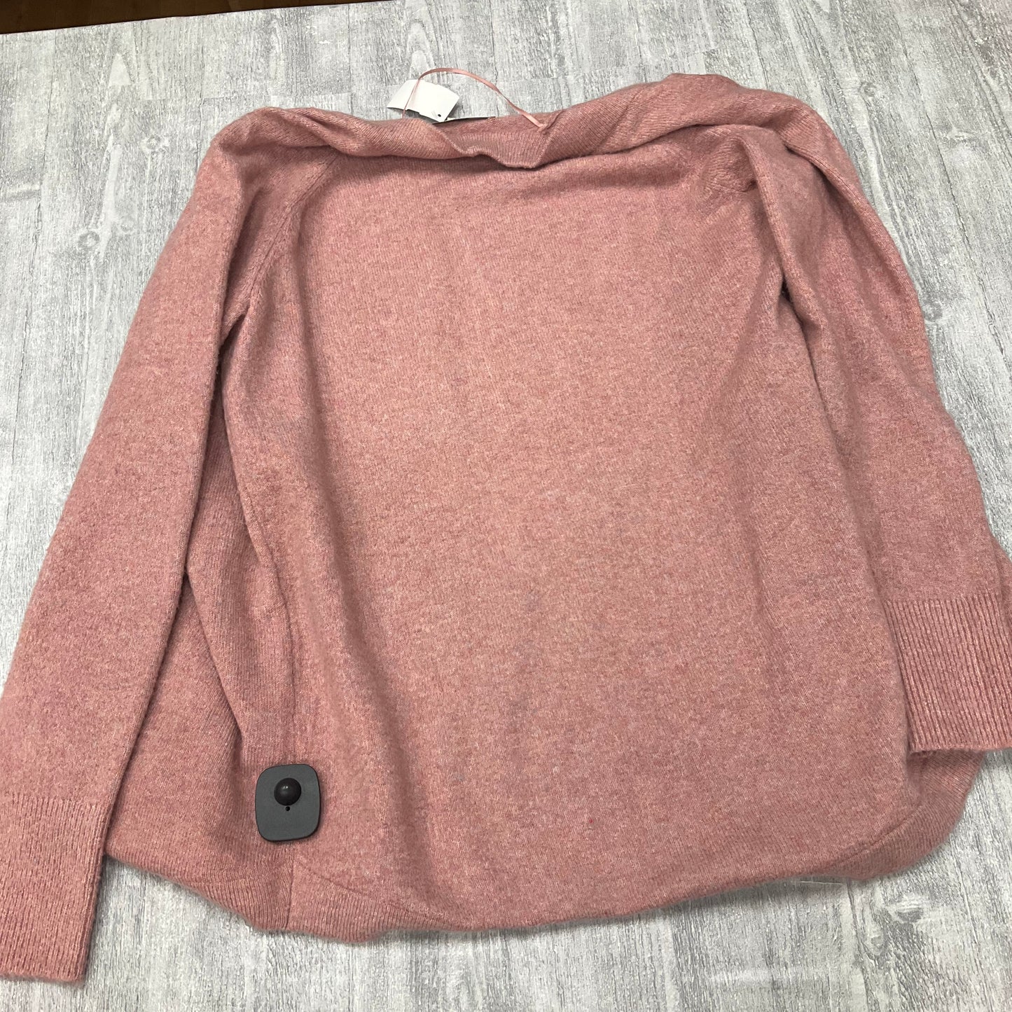 Sweater Cardigan By Loft In Pink, Size: S