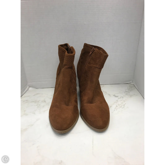 Boots Ankle Heels By America Rag In Brown, Size: 11