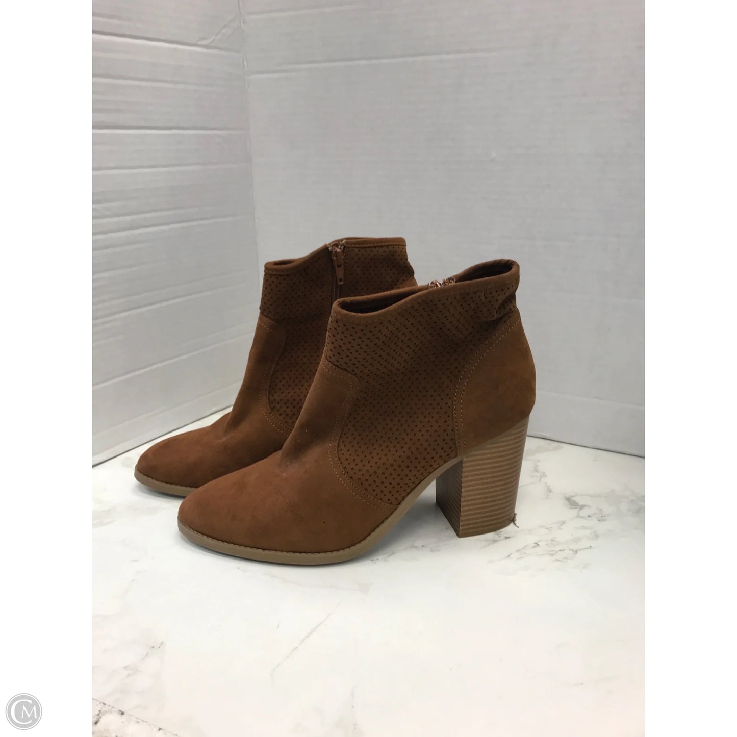 Boots Ankle Heels By America Rag In Brown, Size: 11