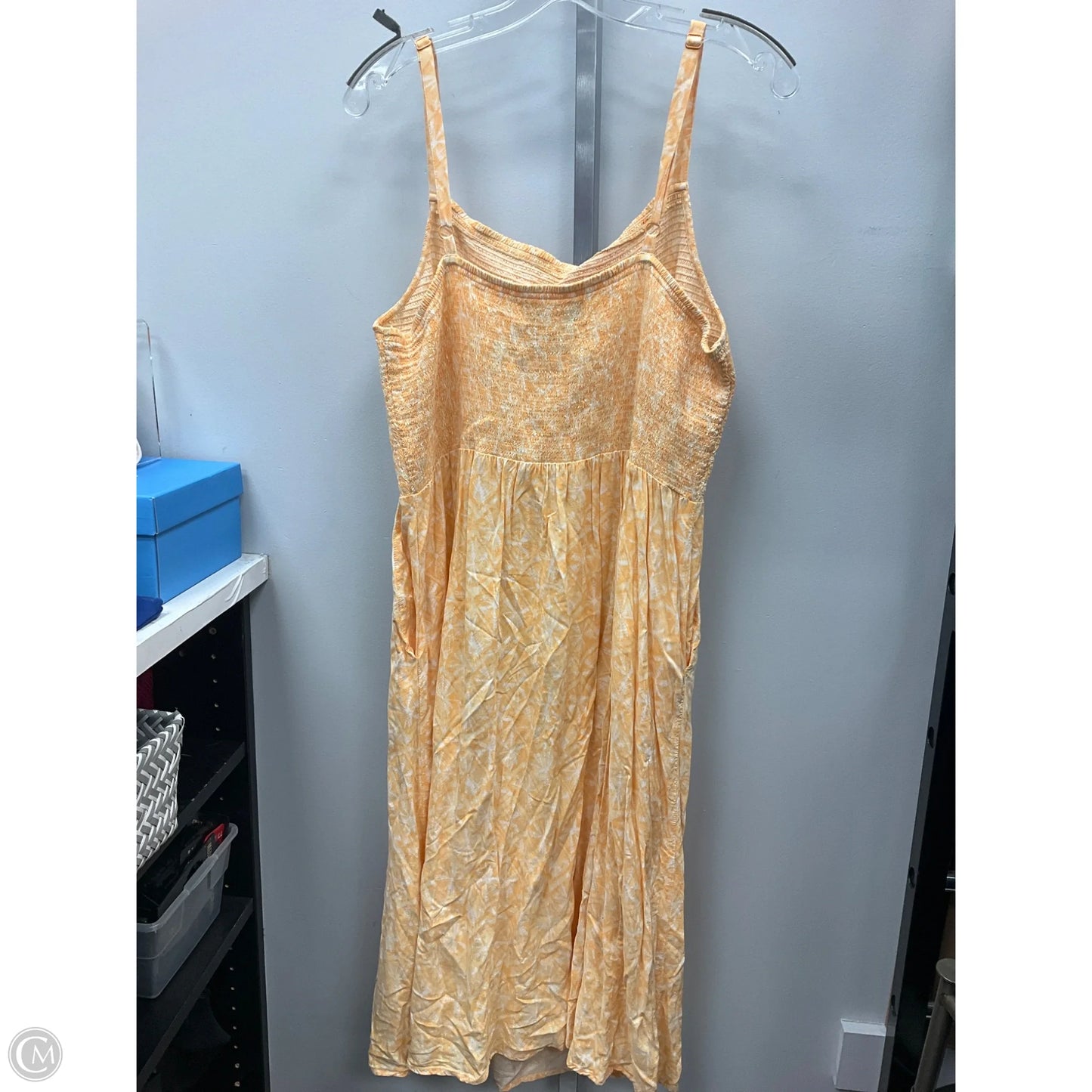 Dress Casual Midi By Old Navy In Yellow, Size: Xl