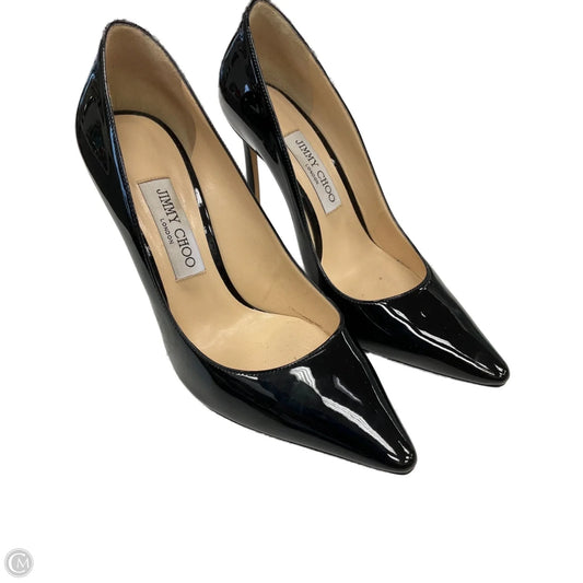 Shoes Luxury Designer By Jimmy Choo In Black, Size: 8