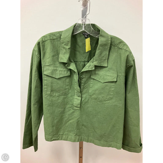 Top Long Sleeve By J. Crew In Green, Size: M