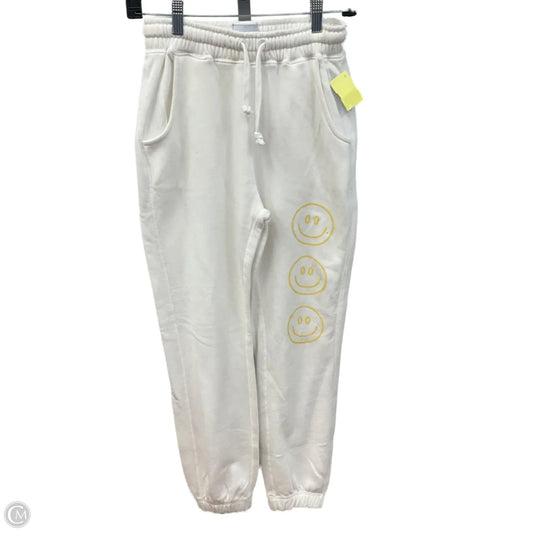 Athletic Pants By VANILLA STAR - SMILEYS In White, Size: Xs