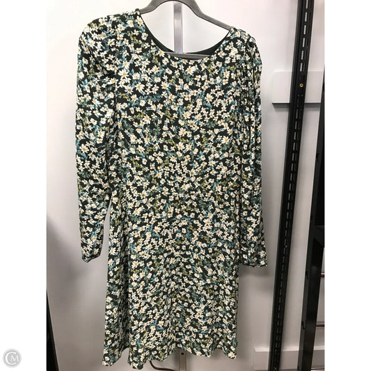 Dress Casual Midi By Loft In Floral Print, Size: 8