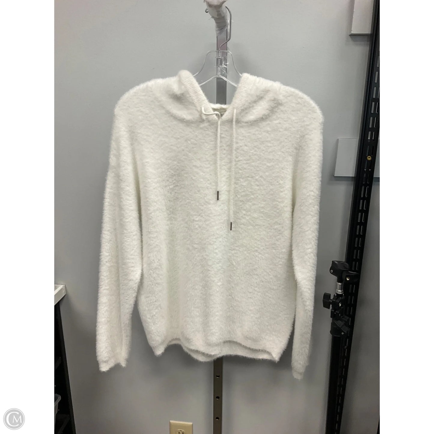 Sweatshirt Hoodie By Rachel Zoe In White, Size: S