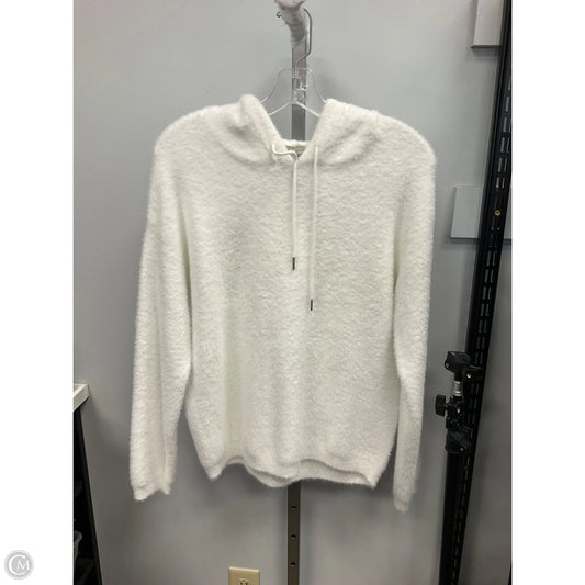 Sweatshirt Hoodie By Rachel Zoe In White, Size: S