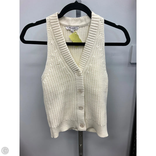 Vest Sweater By Madewell In Cream, Size: Xxs