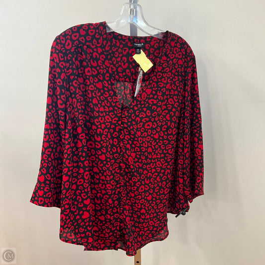Top Long Sleeve By Torrid In Animal Print, Size: L