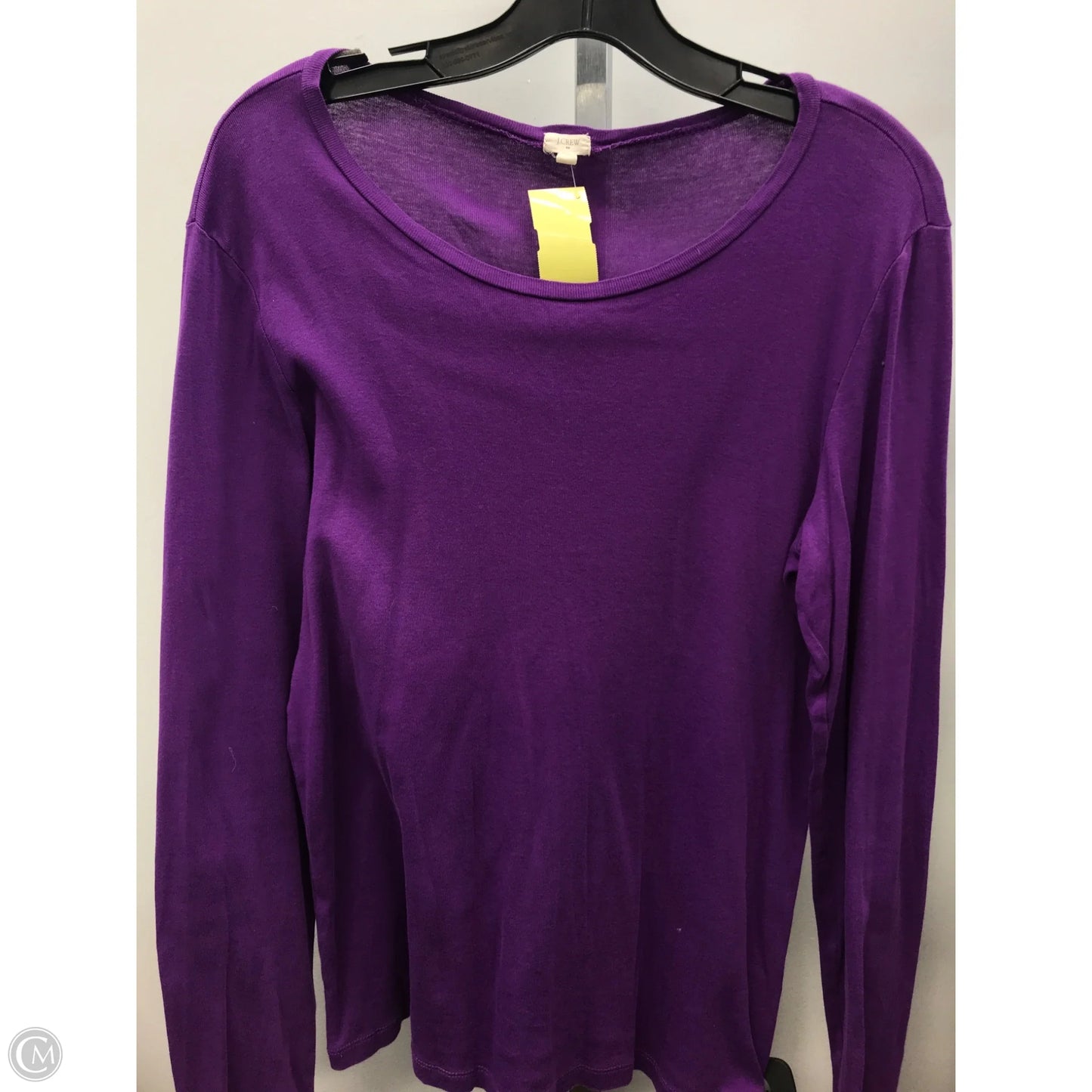 Top Long Sleeve Basic By J. Crew In Purple, Size: Xl