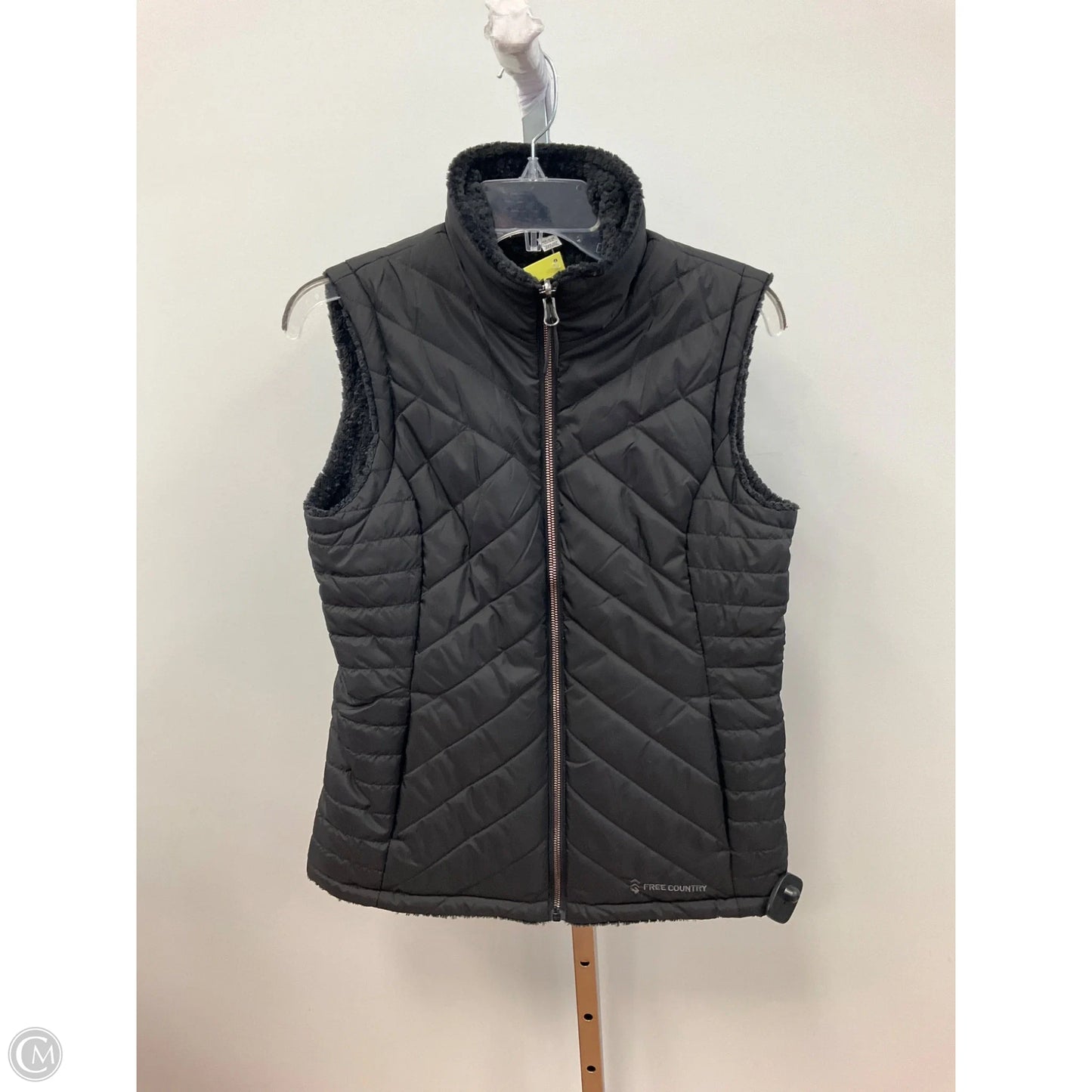 Vest Puffer & Quilted By Free Country In Black, Size: S