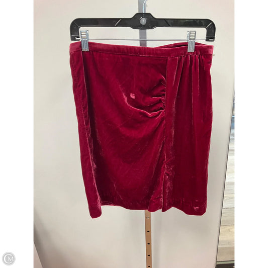 Skirt Mini & Short By Anthropologie In Maroon, Size: 8