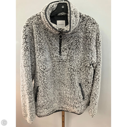 Top Long Sleeve By Thread And Supply In Grey, Size: L