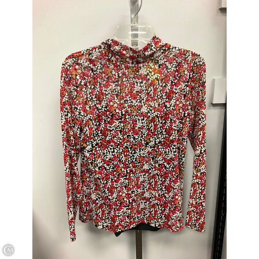 Top Long Sleeve By Tahari In Floral Print, Size: M