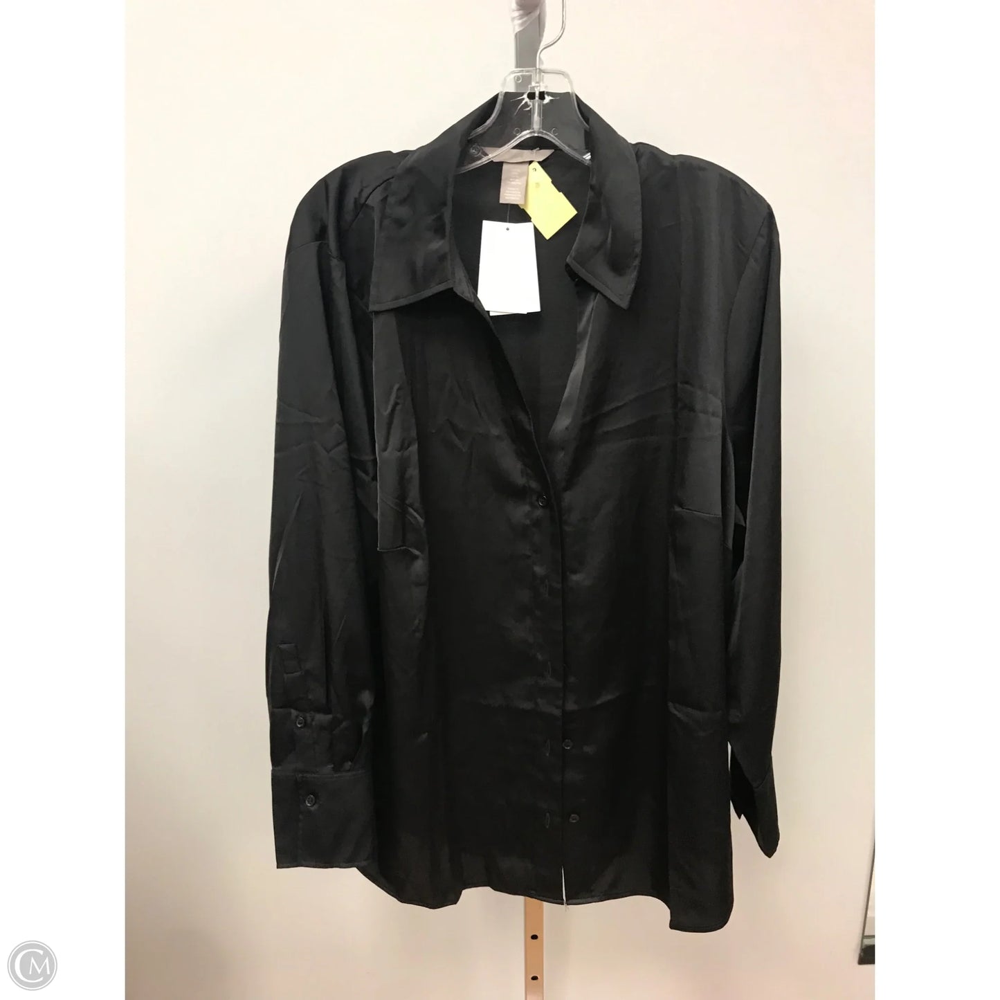 Top Long Sleeve By H&m In Black, Size: Xl