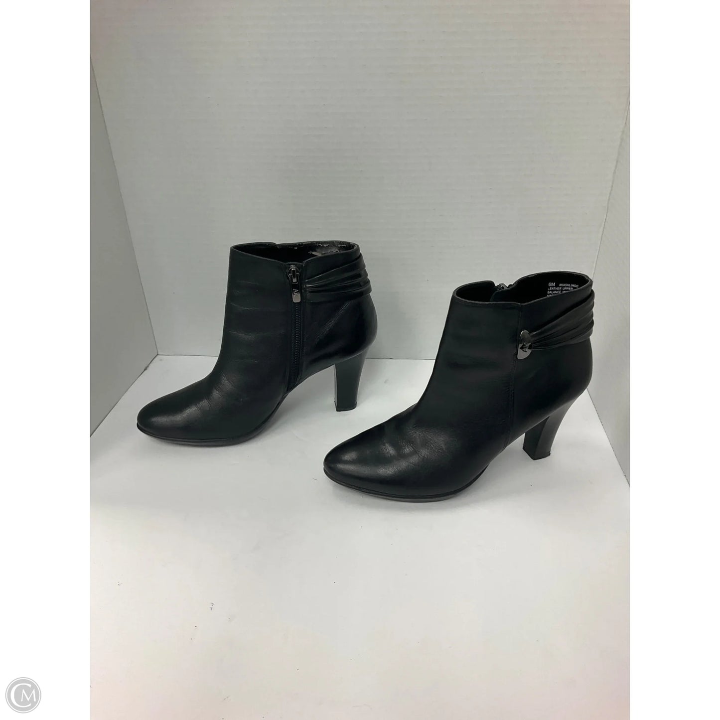 Boots Ankle Heels By Anne Klein In Black, Size: 6