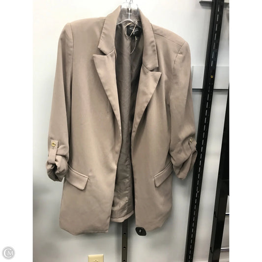 Blazer By Tahari In Taupe, Size: S