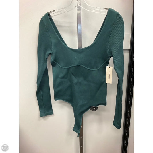 Top Long Sleeve By Mi Ami In Green, Size: L