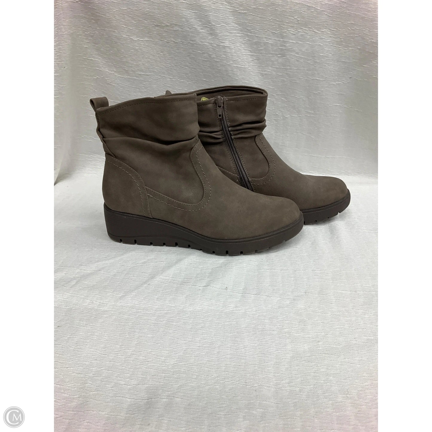 Boots Ankle Flats By Cliffs By White Mountain In Brown, Size: 9