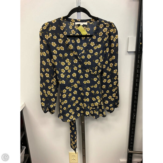 Top Long Sleeve By Loft In Floral Print, Size: Xs