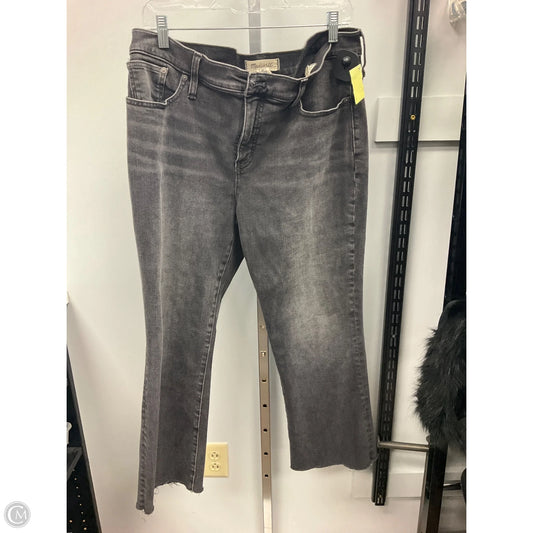 Jeans Boot Cut By Madewell In Grey Denim, Size: 14