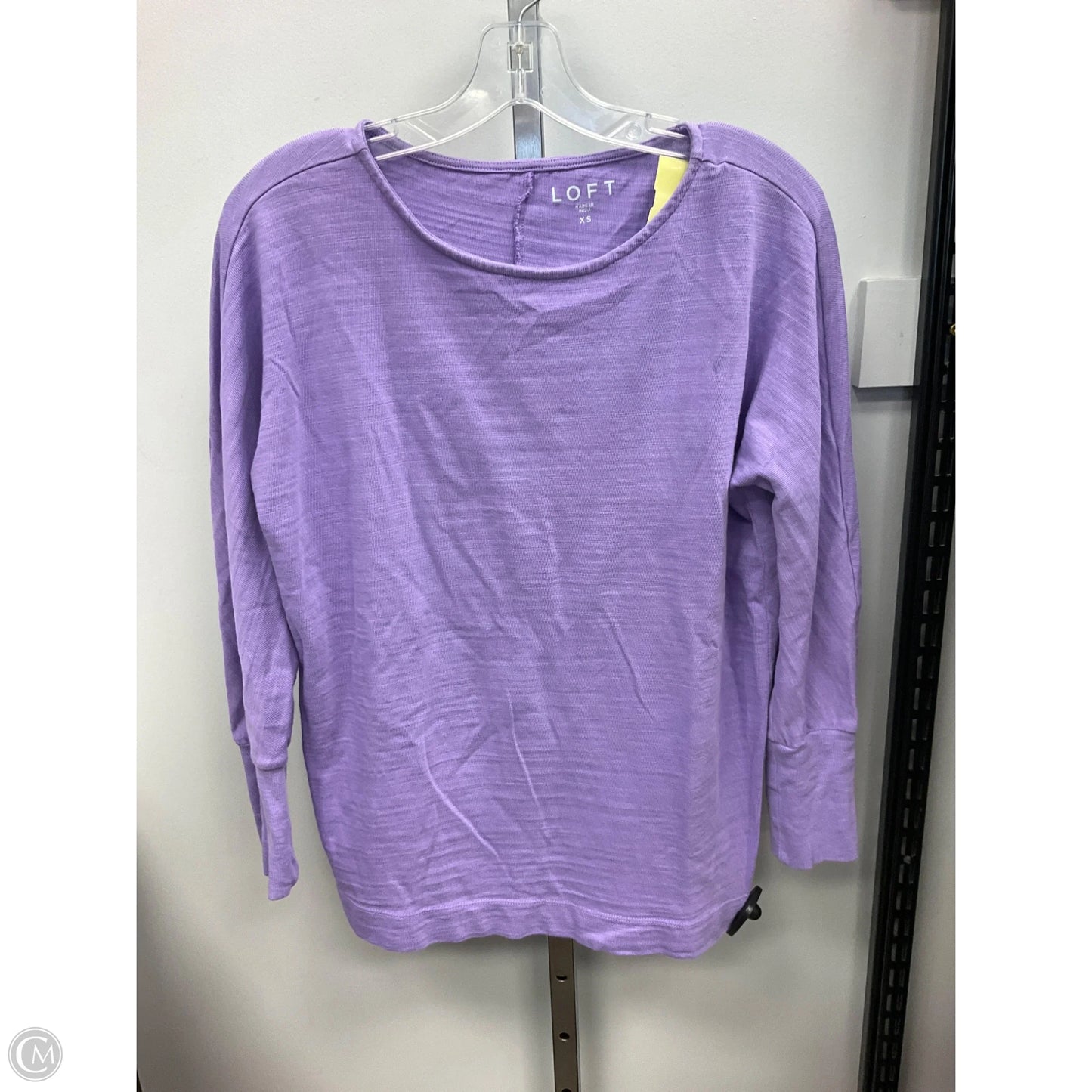 Top Long Sleeve By Loft In Purple, Size: Xs