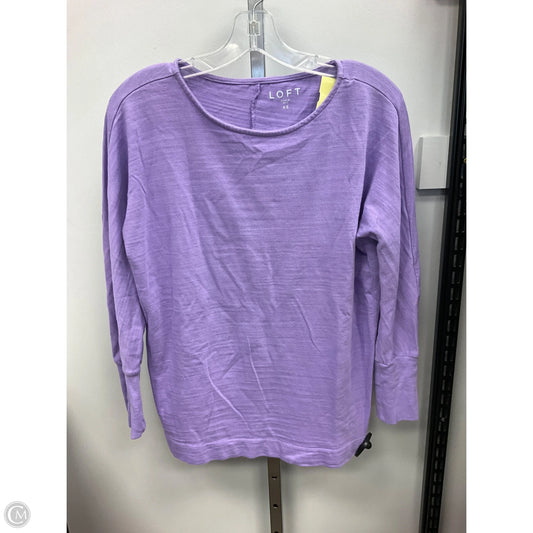 Top Long Sleeve By Loft In Purple, Size: Xs