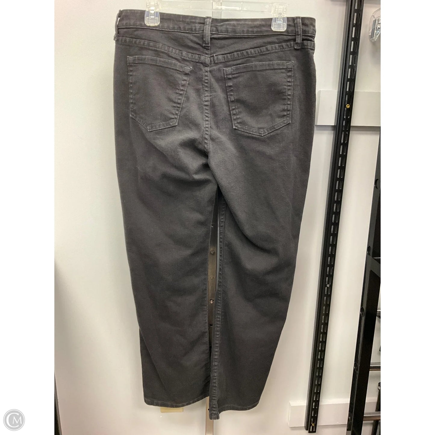 Jeans Straight By Lee In Black Denim, Size: 14