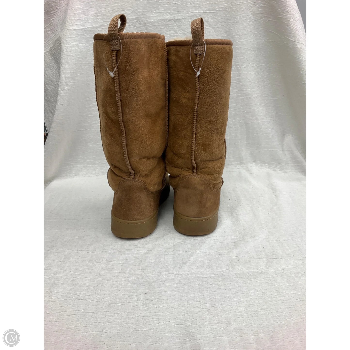 Boots Mid-calf Flats By L.l. Bean In Tan, Size: 8