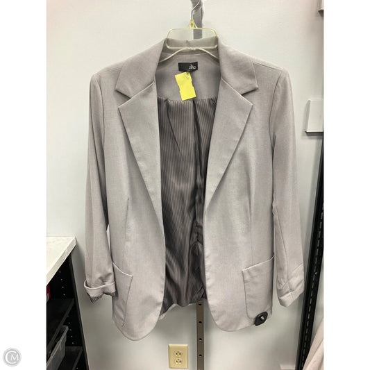 Blazer By Clothes Mentor In Grey, Size: L