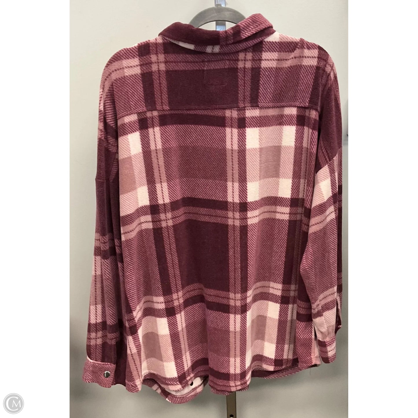 Jacket Shirt By New York Laundry In Plaid Pattern, Size: 1x