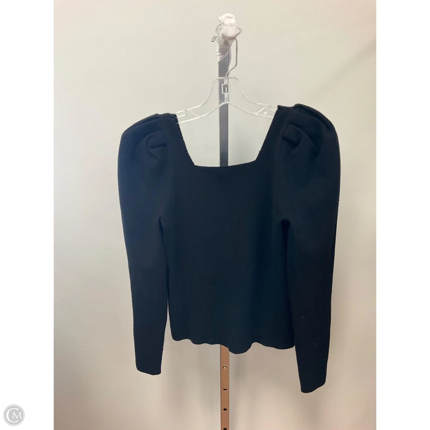 Top Long Sleeve By Banana Republic In Black, Size: S