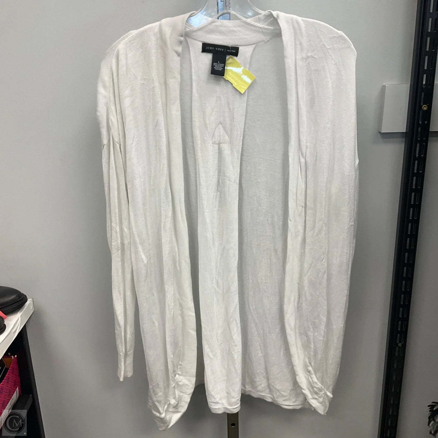 Cardigan By Joan Vass In White, Size: L