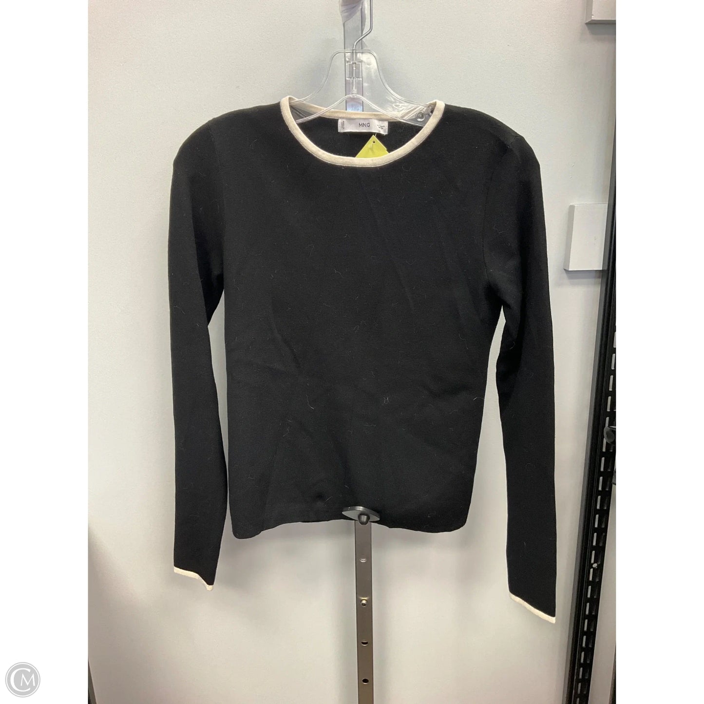 Top Long Sleeve By Mng In Black, Size: S