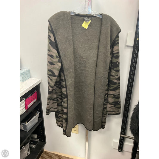 Cardigan By Rachel Zoe In Camouflage Print, Size: Xl