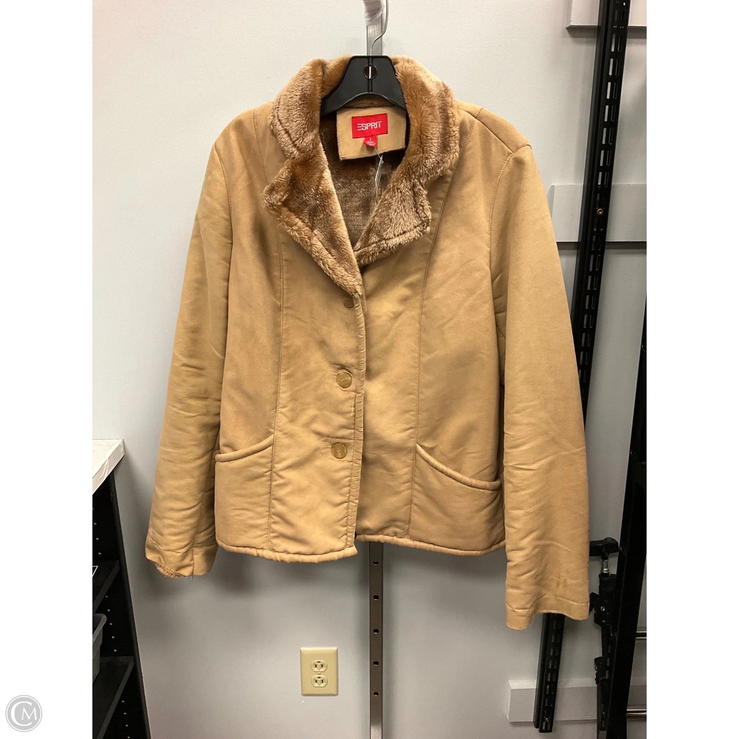 Jacket Other By Esprit In Tan, Size: L