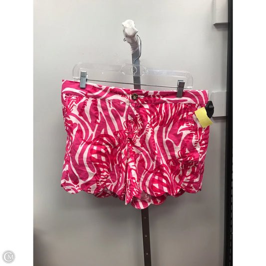 Shorts Designer By Lilly Pulitzer In Pink & White, Size: 12