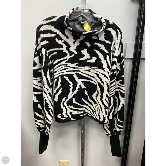 Sweater By Clothes Mentor In Black & White, Size: Xl