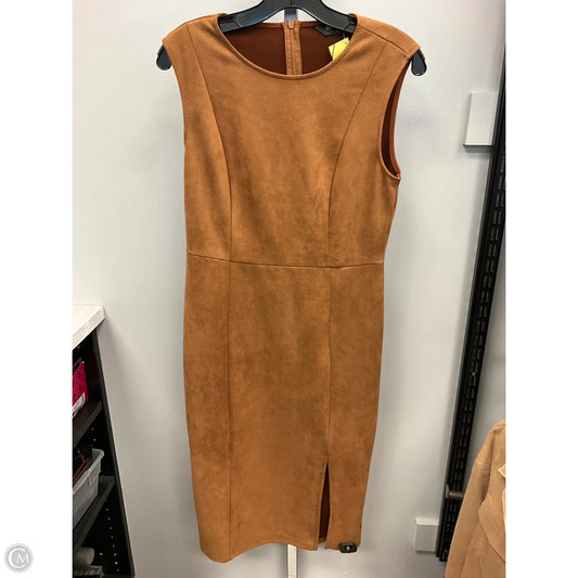 Dress Casual Midi By Allegra K In Tan, Size: S