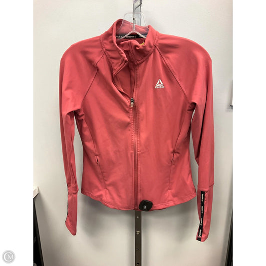 Athletic Jacket By Reebok In Pink, Size: Xs