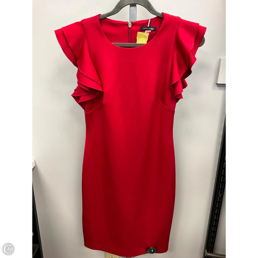 Dress Party Midi By Tommy Hilfiger In Red, Size: 4
