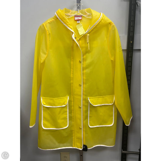 Coat Raincoat By Hunter In Yellow, Size: M