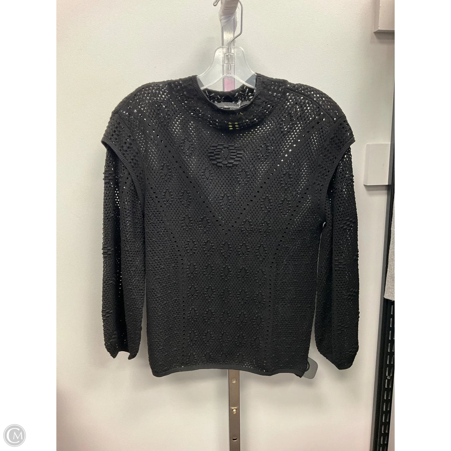 Top Long Sleeve By White House Black Market In Black, Size: S