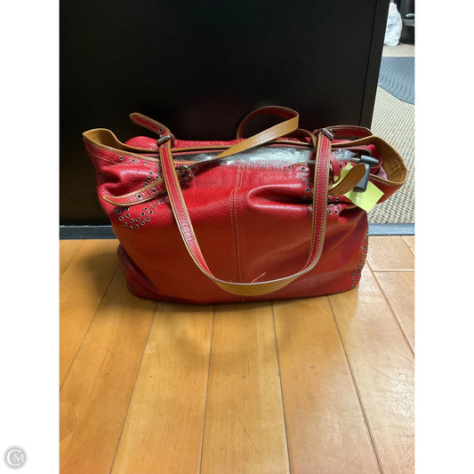 Handbag Leather By Cmc, Size: Large