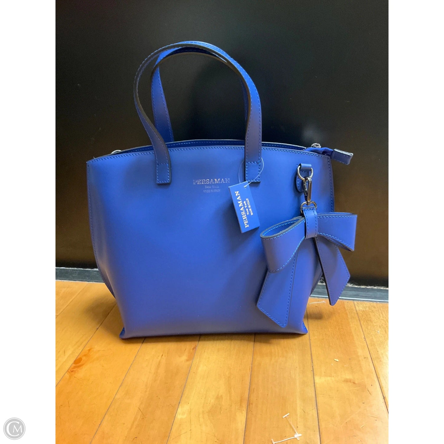 Handbag Leather By Cmc, Size: Medium